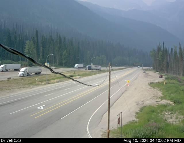 DriveBC Rogers Pass webcam