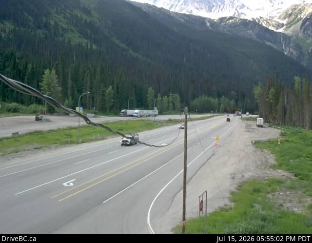 Live DriveBC webcam: Rogers Pass Summit on Highway 1 (Rogers Pass)