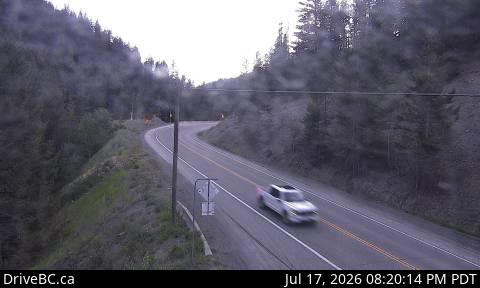 Live DriveBC webcam: Similkameen Falls — West on Highway 3 (Hope-Princeton)