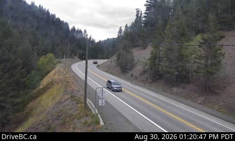 Live DriveBC webcam: Similkameen Falls — West on Highway 3 (Hope-Princeton)
