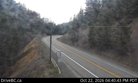 Live DriveBC webcam: Similkameen Falls — West on Highway 3 (Hope-Princeton)