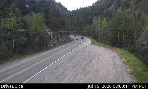 DriveBC webcam: Similkameen Falls — East on Highway 3 (Hope-Princeton)