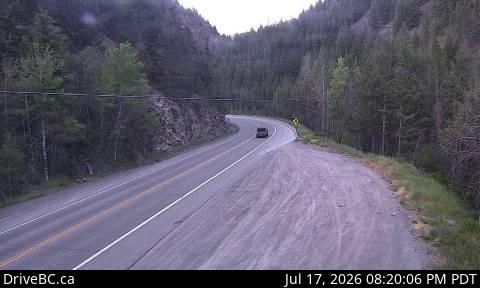 Live DriveBC webcam: Similkameen Falls — East on Highway 3 (Hope-Princeton)