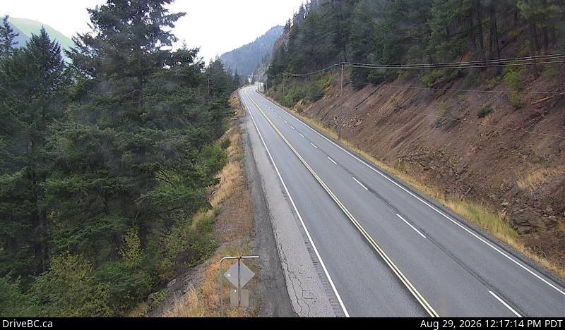 Jackass Mountain — North — Hwy 1 at Jackass Mountain summit, looking north