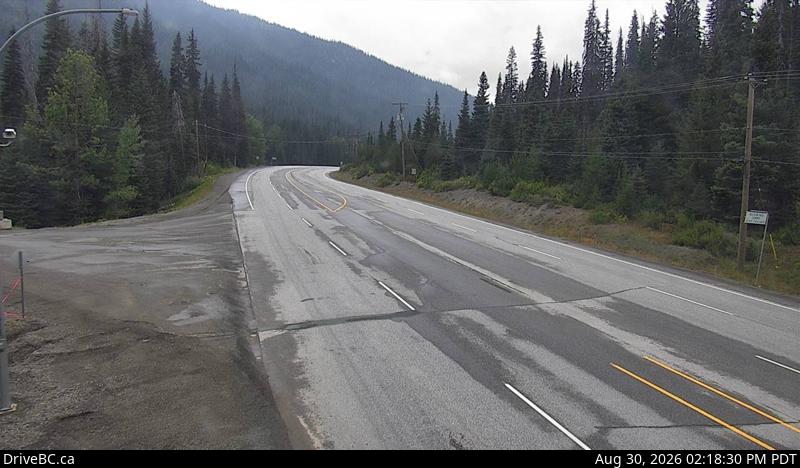 DriveBC webcam: Allison Pass — West on Highway 3 (Hope-Princeton)