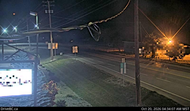 Live DriveBC webcam: Creston — North on Highway 3 (Kootenay Pass)