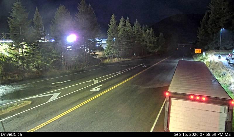 Live DriveBC webcam: Creston — West on Highway 3 (Kootenay Pass)