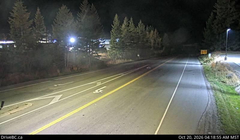 Live DriveBC webcam: Creston — West on Highway 3 (Kootenay Pass)