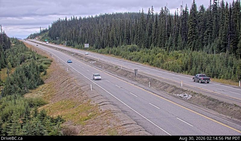 DriveBC webcam: Pennask Summit — Eastbound on Highway 97C (Okanagan Connector)