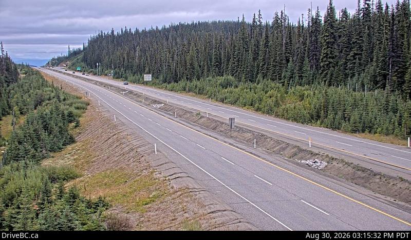 DriveBC webcam: Pennask Summit — Eastbound on Highway 97C (Okanagan Connector)