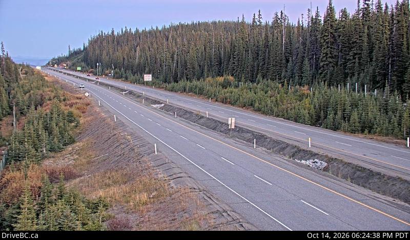 DriveBC webcam: Pennask Summit — Eastbound on Highway 97C (Okanagan Connector)