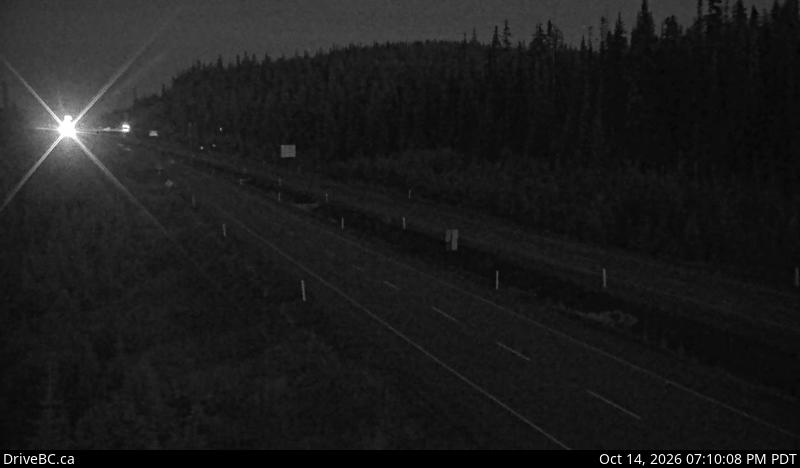 DriveBC webcam: Pennask Summit — Eastbound on Highway 97C (Okanagan Connector)