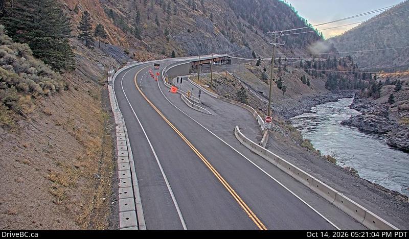 Tank Hill — North — Hwy 1 at Tank Hill near Lytton, looking north