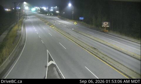 DriveBC webcam: Golden — Northbound (Hwy 1) on Highway 1 (Kicking Horse Pass)