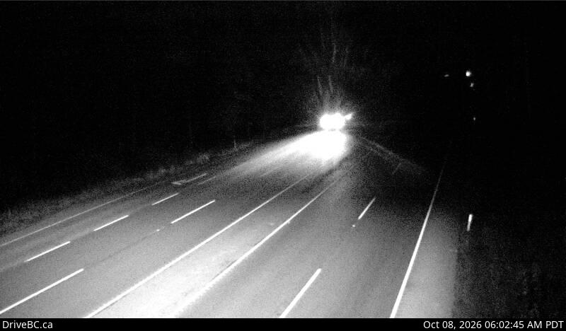 DriveBC webcam: Bamberton — South on Highway 1 (Malahat)