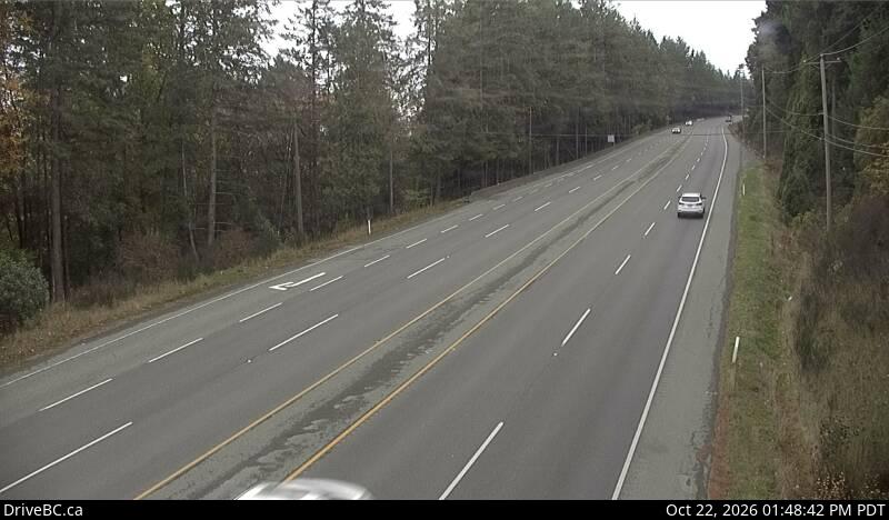DriveBC webcam: Bamberton — South on Highway 1 (Malahat)