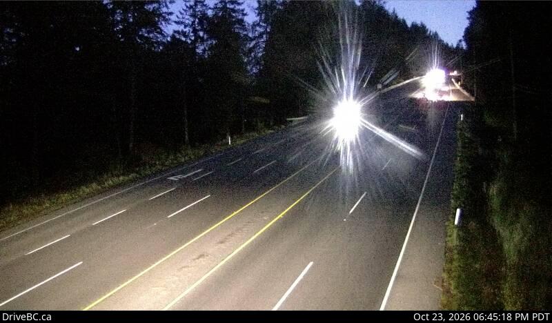 DriveBC webcam: Bamberton — South on Highway 1 (Malahat)