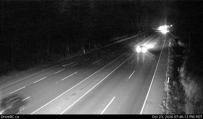 DriveBC webcam: Bamberton — South on Highway 1 (Malahat)