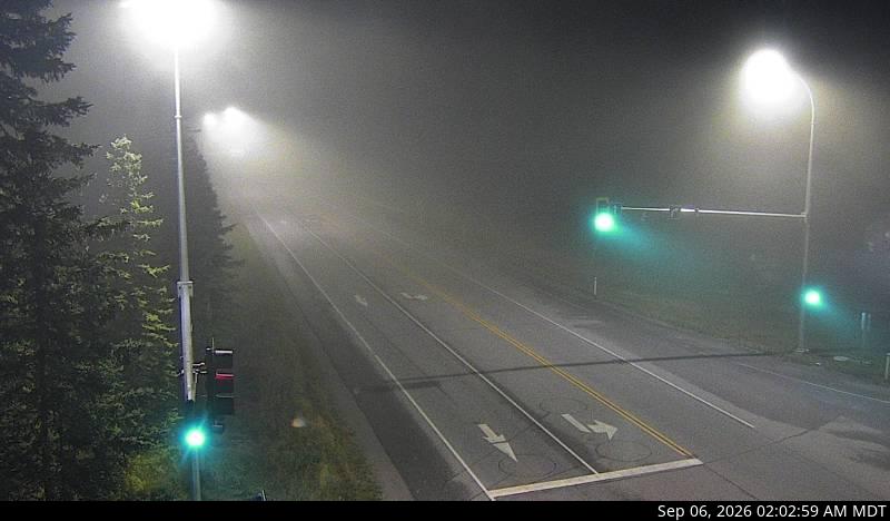 DriveBC webcam: Field — Northeast on Highway 1 (Kicking Horse Pass)