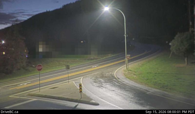 Live DriveBC webcam: Salmo on Highway 3 (Kootenay Pass)