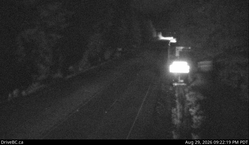 DriveBC webcam: Alice Lake — North on Highway 99 (Sea to Sky Highway)