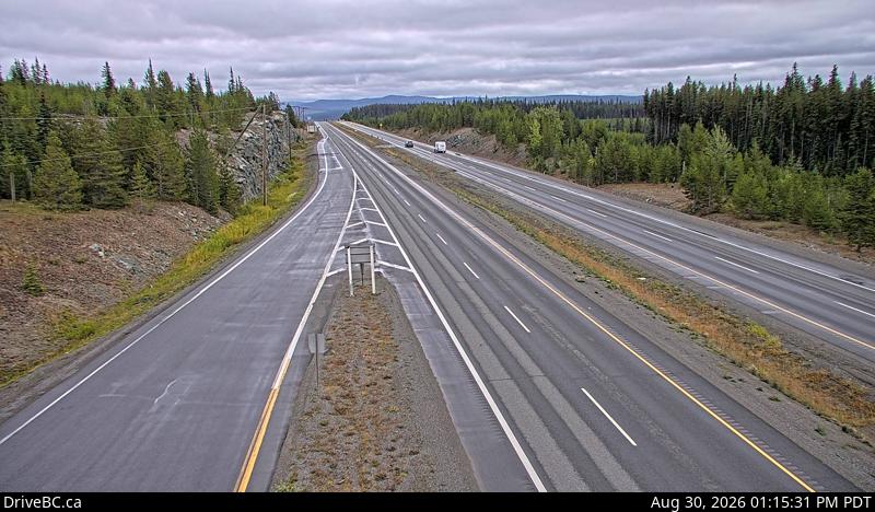 Live DriveBC webcam: Elkhart — Eastbound on Highway 97C (Okanagan Connector)