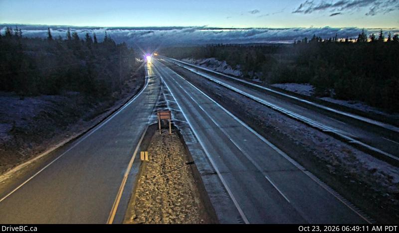 Live DriveBC webcam: Elkhart — Eastbound on Highway 97C (Okanagan Connector)