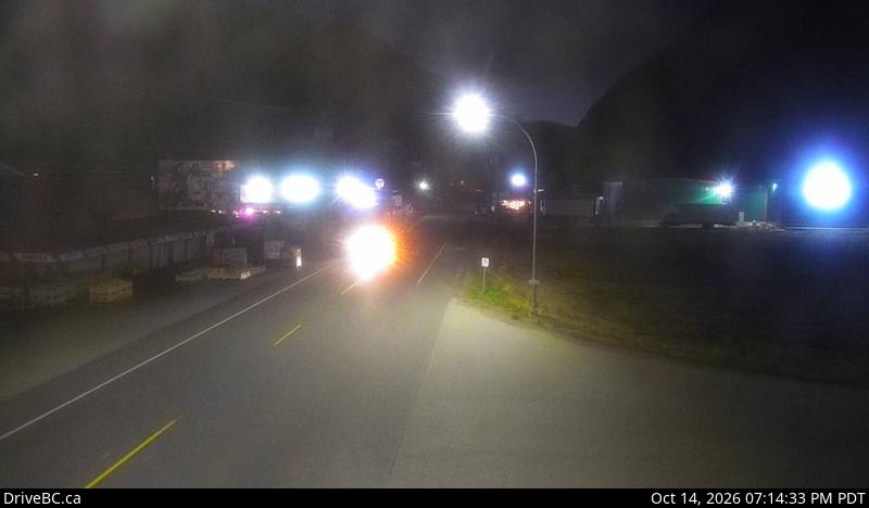 DriveBC webcam: Keremeos — West on Highway 3 (Hope-Princeton)