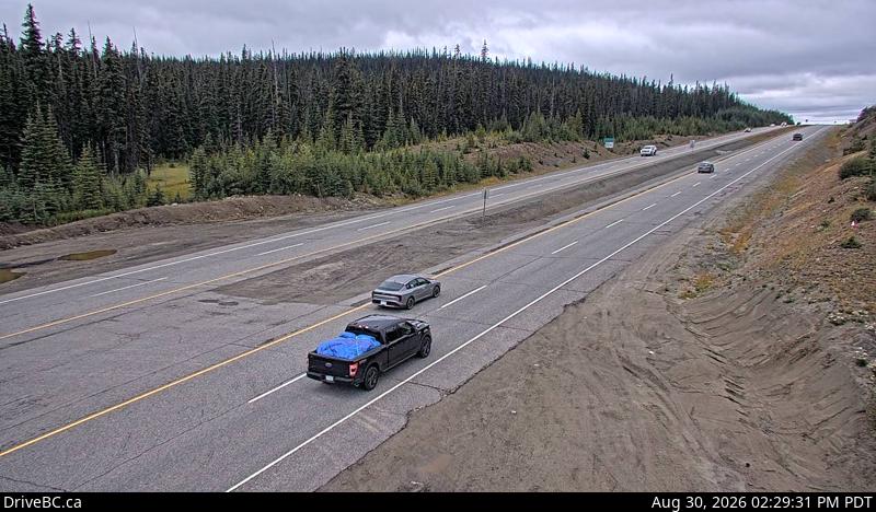 DriveBC webcam: Pennask Summit — Westbound on Highway 97C (Okanagan Connector)