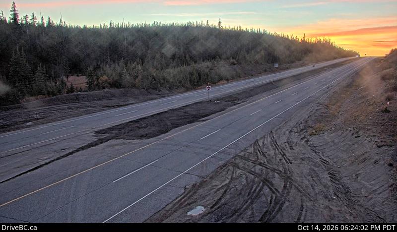 DriveBC webcam: Pennask Summit — Westbound on Highway 97C (Okanagan Connector)