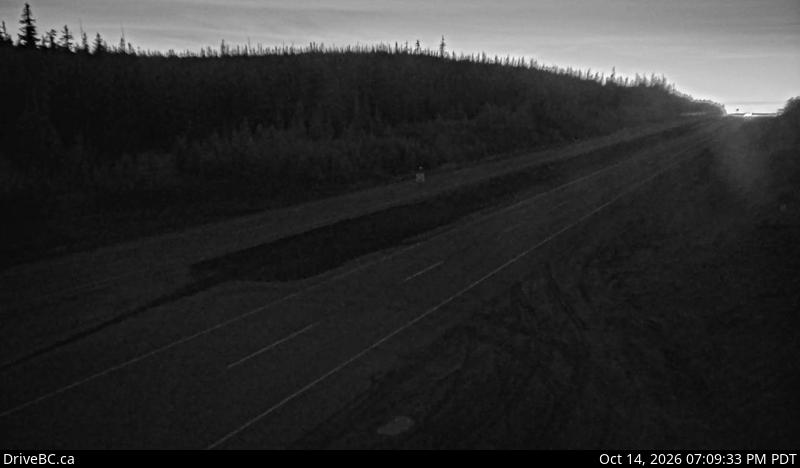 DriveBC webcam: Pennask Summit — Westbound on Highway 97C (Okanagan Connector)