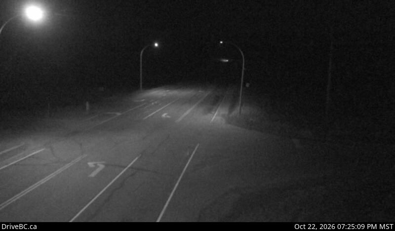 DriveBC camera: Highway 97 (John Hart Highway) at Mason Road/237 Road, looking east.