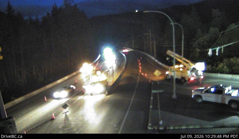 DriveBC webcam: Malahat Drive — South on Highway 1 (Malahat)