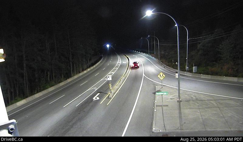 DriveBC webcam: Malahat Drive — South on Highway 1 (Malahat)