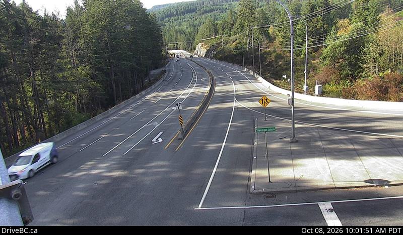 DriveBC webcam: Malahat Drive — South on Highway 1 (Malahat)