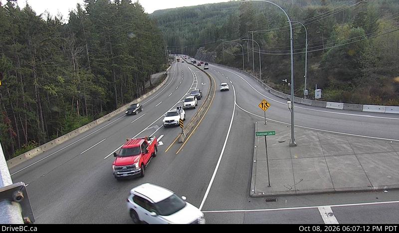 DriveBC webcam: Malahat Drive — South on Highway 1 (Malahat)
