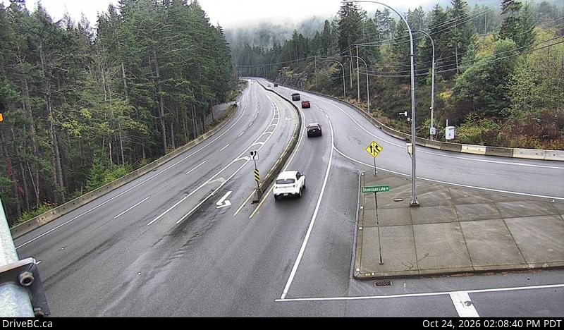 DriveBC webcam: Malahat Drive — South on Highway 1 (Malahat)