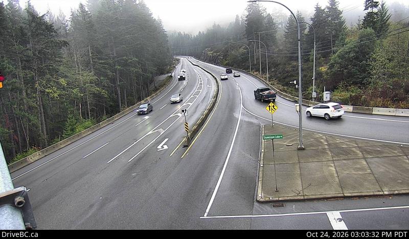 DriveBC webcam: Malahat Drive — South on Highway 1 (Malahat)