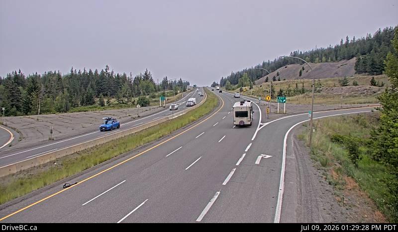 Comstock — North — Hwy 5 about 15 km south of Merritt, looking north