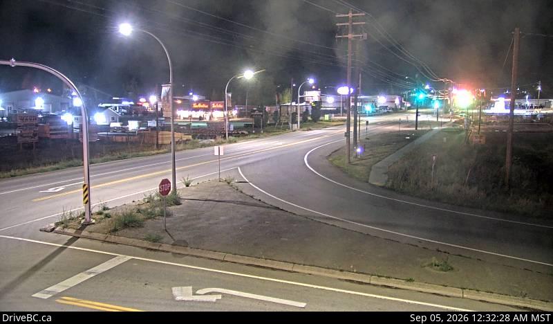 DriveBC webcam: Creston — South on Highway 3 (Kootenay Pass)
