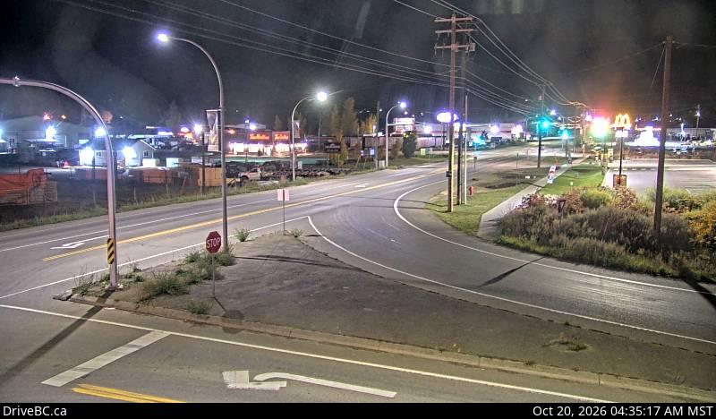 Live DriveBC webcam: Creston — South on Highway 3 (Kootenay Pass)