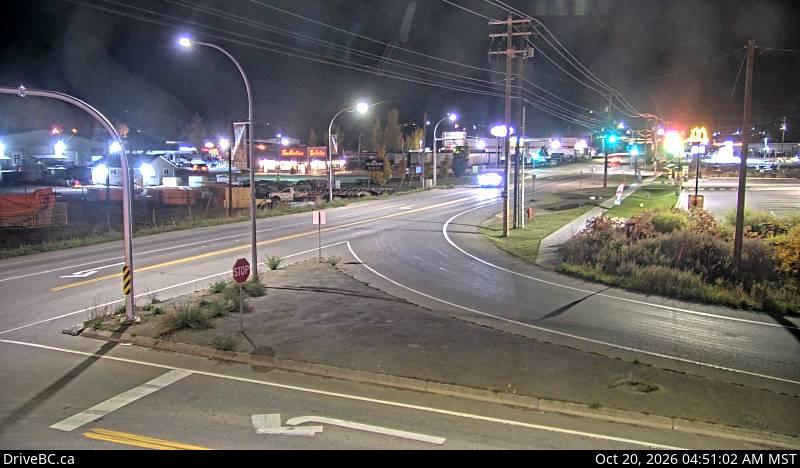 DriveBC webcam: Creston — South on Highway 3 (Kootenay Pass)