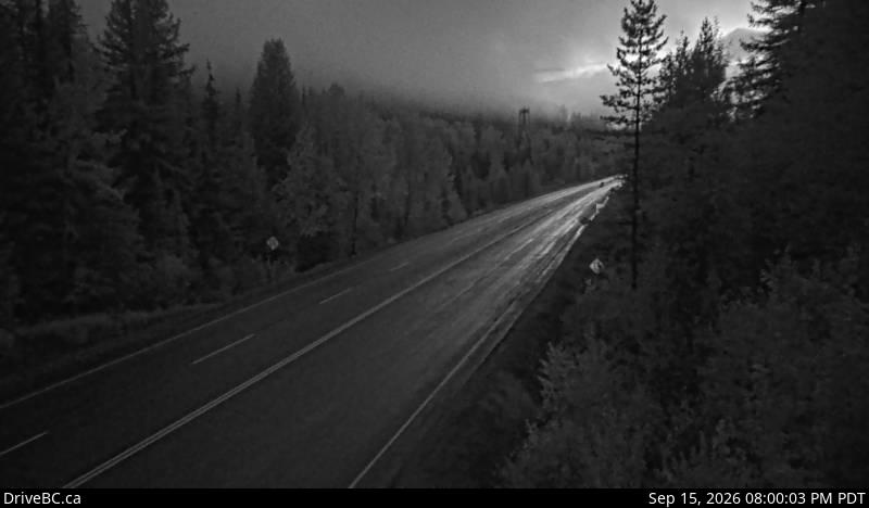 Live DriveBC webcam: Bombi Summit on Highway 3 (Kootenay Pass)