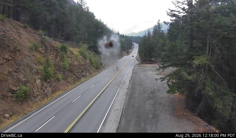 Jackass Mountain — South — Hwy 1 at Jackass Mountain summit, looking south