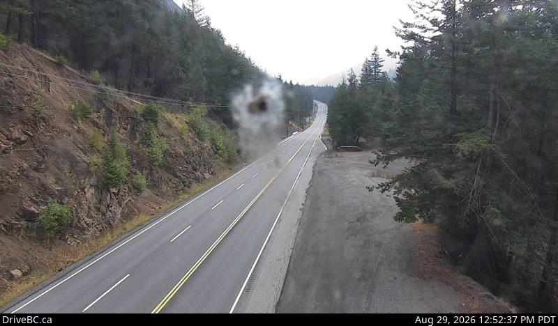 Jackass Mountain — South — Hwy 1 at Jackass Mountain summit, looking south
