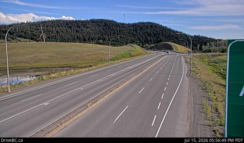Live DriveBC webcam: Aspen Grove — South on Highway 97C (Okanagan Connector)
