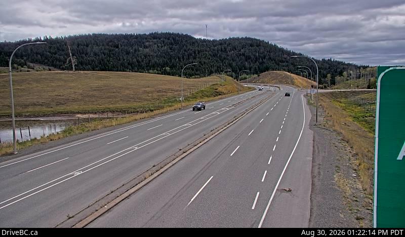 Live DriveBC webcam: Aspen Grove — South on Highway 97C (Okanagan Connector)