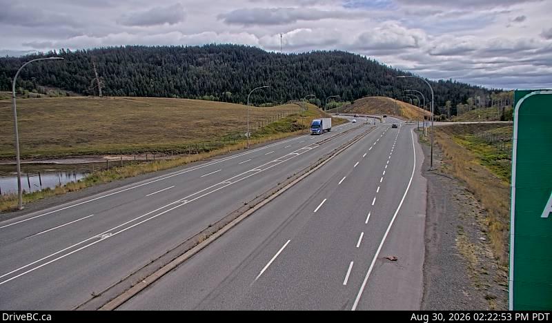 DriveBC webcam: Aspen Grove — South on Highway 97C (Okanagan Connector)