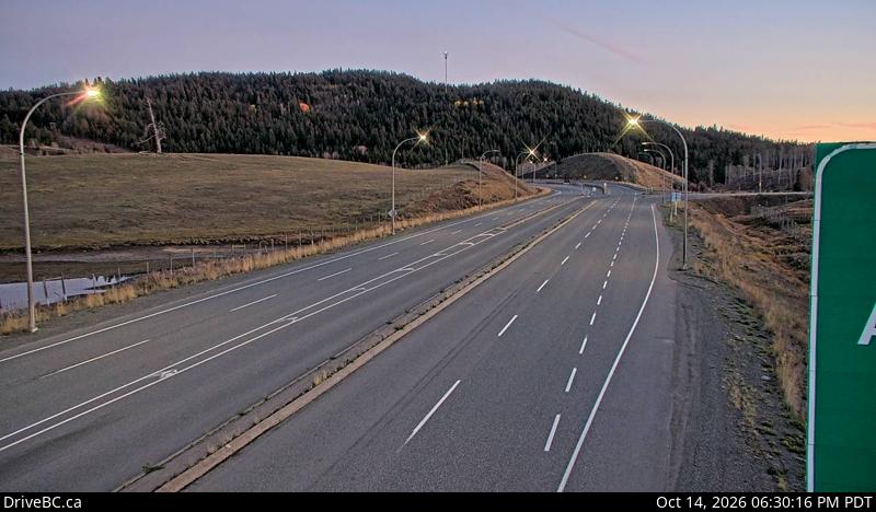 DriveBC webcam: Aspen Grove — South on Highway 97C (Okanagan Connector)