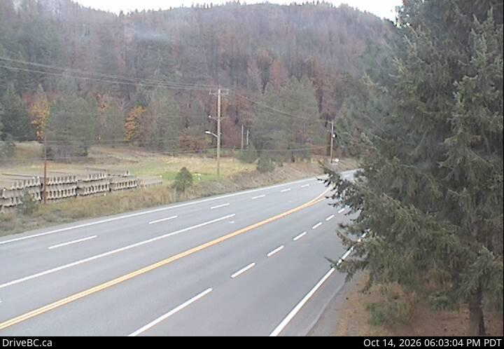 Boston Bar — South — Hwy 1 at Boston Bar, looking south